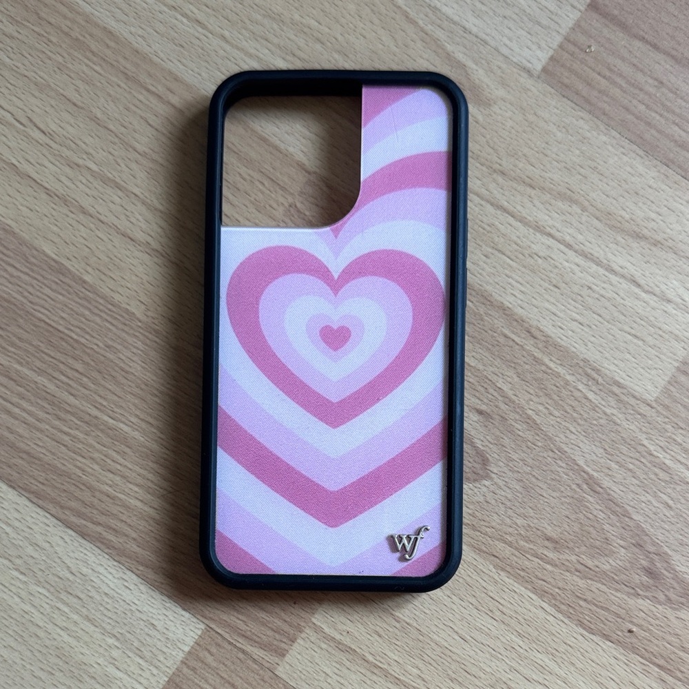 Wildflowers Pink Heart Spiral Phone Case